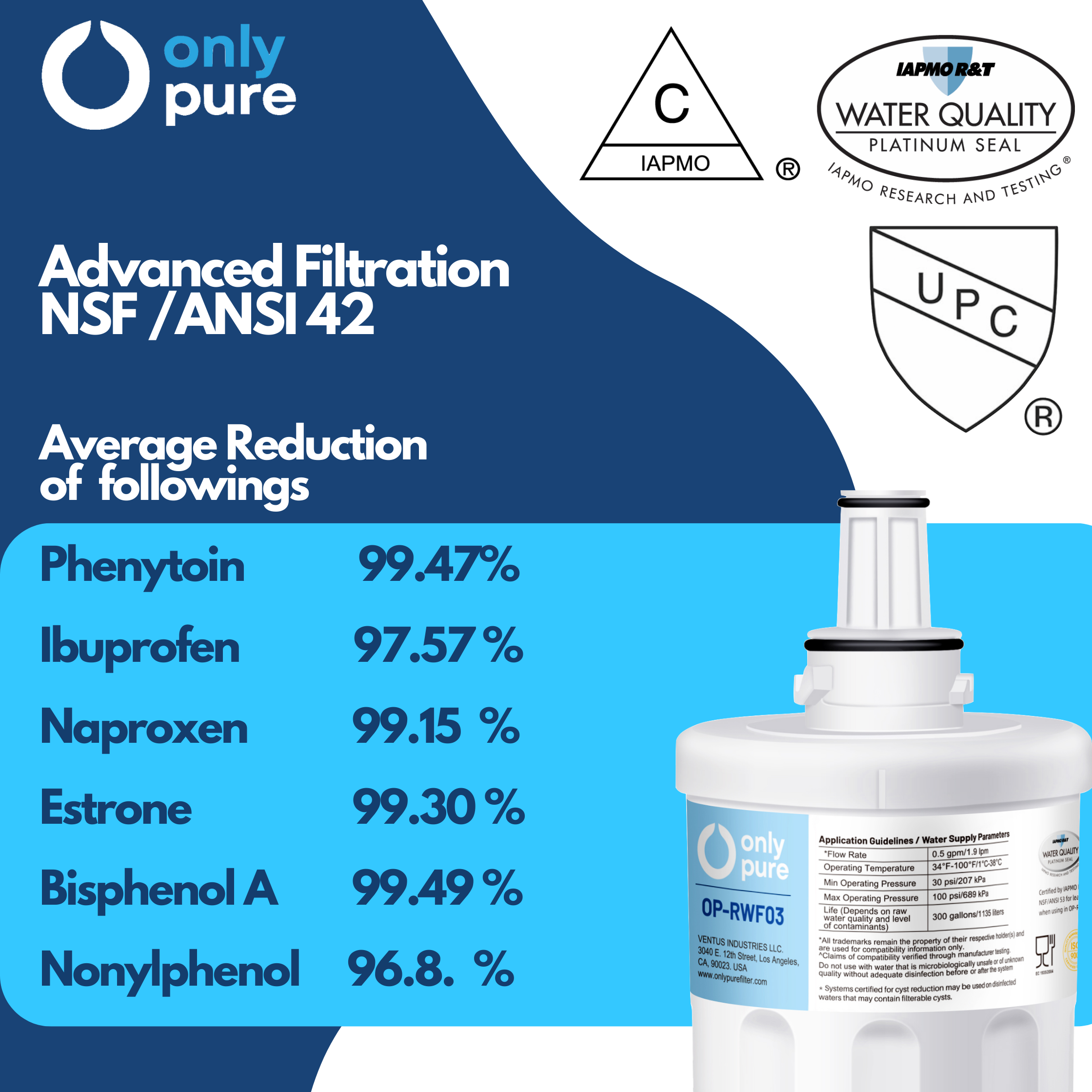 OP-RWF03 - Refrigerator Water Filters