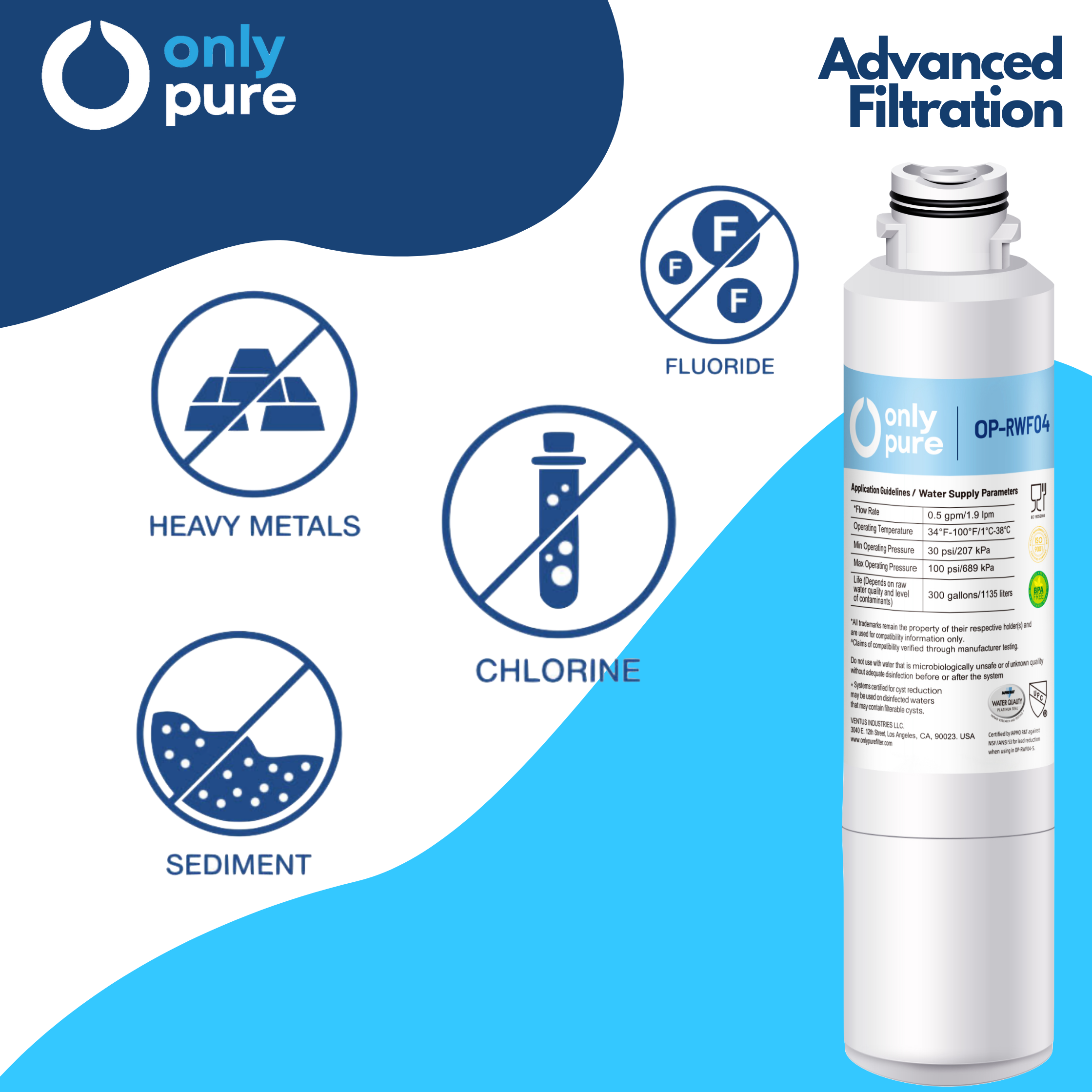 OP-RWF04 - Refrigerator Water Filters