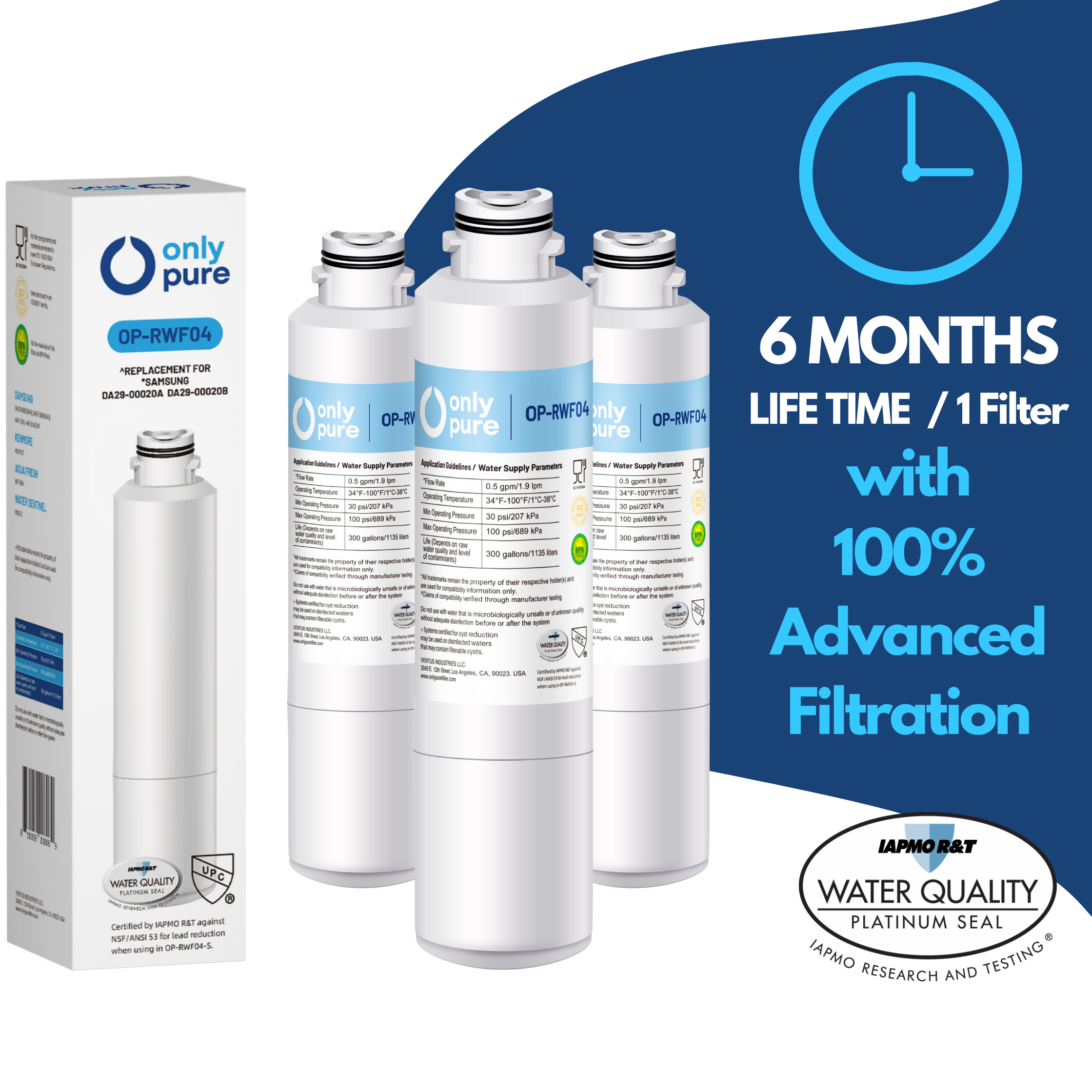 OP-RWF04 - Refrigerator Water Filters